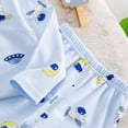 thumbnail image 6 of CAUYDY 2T-5T Toddler Girl Clothing Baby Sleepers Cute Long Sleeved Tee Shirt and Elastic Waist Pants 2Pcs Set Little Kids Outfits for Girls Fall Winter Sizes 3-4 Years,Blue, 6 of 7