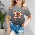 thumbnail image 2 of Gerichy Girls Graphic Print T-Shirt Girls Valentines Day Shirt Cute Printed Round Neck Short Sleeve Tshirt Top Summer Tops, 2 of 5