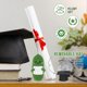 thumbnail image 3 of Hand-Hooking Cute Plush Dolls, Doctoral Hat Cucumber 2024 Pendant, 3 of 5