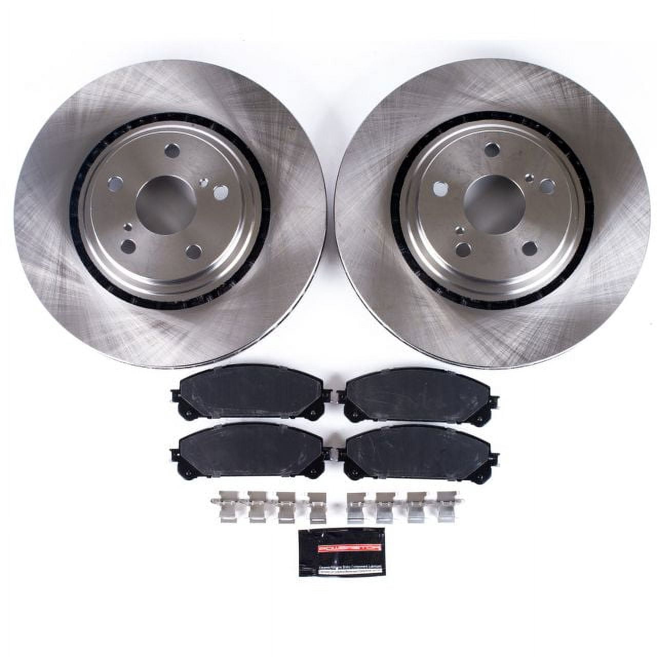Power Stop Front Stock Replacement Brake Pad and Rotor Kit KOE4713