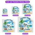 thumbnail image 5 of Bichon Frise Hello Summer Beach Theme with Sunglasses and Tropical Cocktail Cutout Transfer Sticker Bichons Dog Lovers Gifts Idea Transparent Decal Art Decor - 00009, 5 of 5
