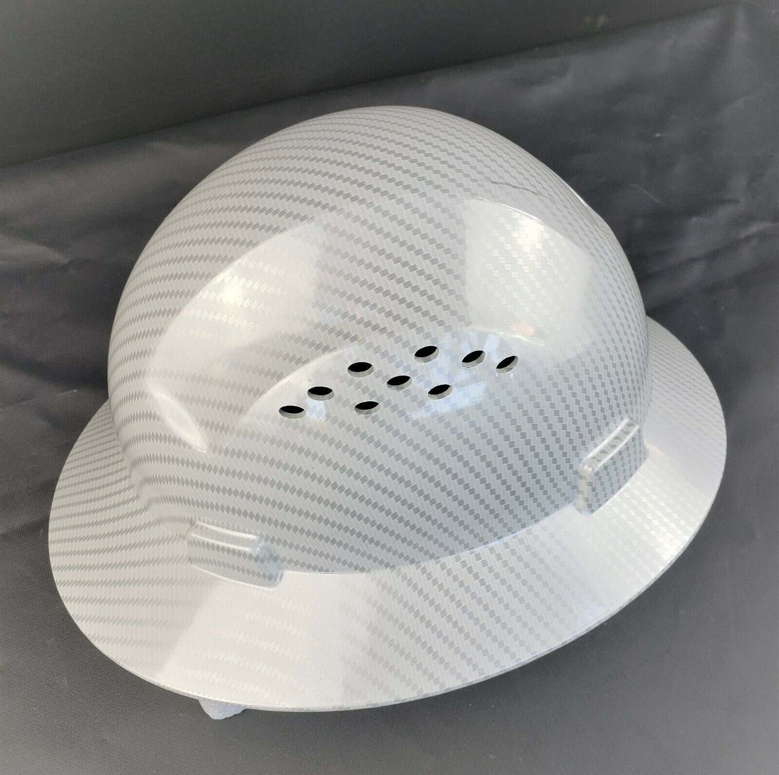 HDPE-Hydro-Dipped-Black-Full-Brim-Hard-Hat-with-Fas-trac-Suspension  HDPE-Hydro 