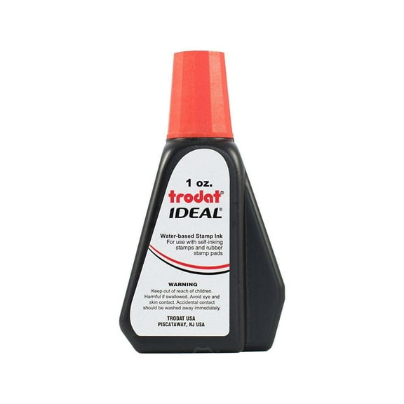 Ink for Self Inking Stamps, Red, 1oz.