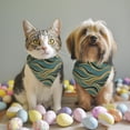 thumbnail image 2 of Dog Bandana 2 Pack,Teal Marble Gold Wave Pattern Bandanas for Dogs,Cat Bandana,Small/ Large Dog Bandana 2 Size,Dog Bandanas, 2 of 6