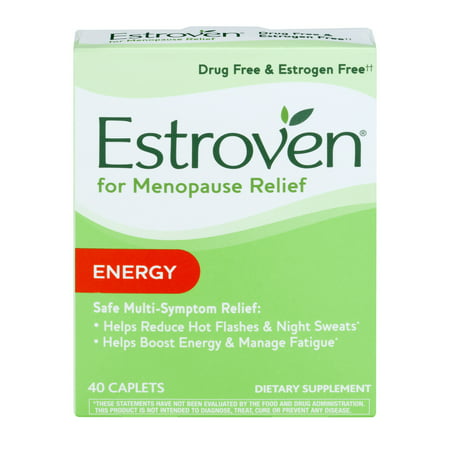 Estroven Menopause Relief + Energy Caplets, 40 ct