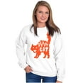 thumbnail image 3 of Vintage Halloween Scaredy Cat Cute Women Plus Size Crewneck Sweatshirt Brisco Brands 4X, 3 of 5