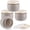 Gray, variant on 4 Pack Plastic Jars with Lids 8 oz Wide Mouth Jars Cosmetic Containers Leak Proof Lotion Containers Small Travel Skincare Containers Mini Makeup Containers for Cream Bath Salt Moisturizer,Green