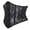 A2 Black 2, variant on iHPH7 Women's Floral Lace Corset Top Defined Cups Overbust Bustier Side Zipper Waist Cincher Bodice for Party Beige L