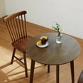 thumbnail image 3 of Livinia Toto Malaysian Oak Dining Chair Set of Two, Country Farmhouse High Spindle Back Wooden Side Chairs (Walnut), 3 of 9