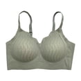 thumbnail image 4 of Brasier Mujer Sujetador sin Costuras y sin Aros para Mujer, sin Derrames Laterales, Push up, Suave, Cómodo, sin Relleno, Bralette de Talla Grande, Transpirable, Ropa Interior de Soporte Extra Grande, 4 of 4