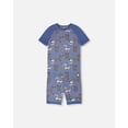thumbnail image 1 of Organic Cotton Two-Piece Pyjama Set Blue Dog Print, 1 of 5