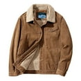 thumbnail image 1 of Mens Jacket Winter Mens Winter Thickened Corduroy Jacket Lamb Wool Loose Jacket, 1 of 5