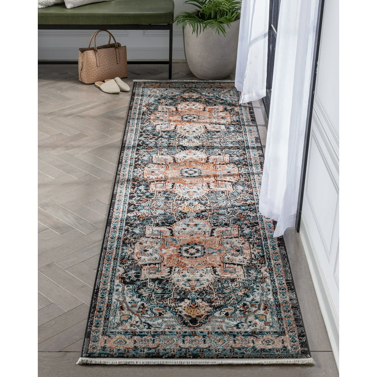 Ownkoti Bohemian Weave Floral Carpet Entryway Rug – ownkoti