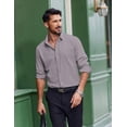 thumbnail image 4 of COOFANDY Dress Shirts for Men Stretch Wrinkle Free Long Sleeve Button Down Shirts Formal Business Shirt, 4 of 6