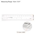 thumbnail image 2 of Unique Bargains Flexible Ruler 6 Inch 0.5mm Scale PET Plastic Film Straight Ruler, 2 of 6