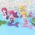 thumbnail image 1 of 4pcs Dollhouse Mermaid Figurines Ornament Micro Landscape Toy Cake Fairy Garden Princess Doll Toys Girls Gifts Home Decor, 1 of 4