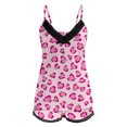 thumbnail image 5 of Afdoent Womens Pajama Set Ladies Valentine's Day Sexy Printed Sleeveless Camisole Top Shorts Set Casual Fashion 2 Piece Set Loungewear, 5 of 5
