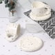 thumbnail image 2 of Naiovety Blanco Y Para Juego De Tazas De Café Juego De Tazas De Capacidad Aplicable Para Los Amantes Del Café De Cerámica Con Tinta blanca, 2 of 2
