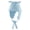 Light blue, variant on Fashion Trapper Hat Colorful Down Hat Warm Hat Cartoon Horn Accessory