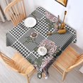 thumbnail image 2 of Pioneer Flower Floral Print Pattern Square Tablecloth,Waterproof Square Table Cover,Wipeable Spillproof Washable Table Cover for Home Kitchen Party Decor 60"x60"(152x152cm), 2 of 6
