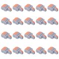 thumbnail image 1 of 1 in 4 Out Wire Joint, Compact Wire Connectors Push-Type T Wire Connector 20Pcs   for Motors Orange, 1 of 7