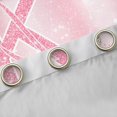 thumbnail image 4 of Homewish Initial Letter K Blackout Curtains Set of 2 (52x84 Each),Pink Sequin Print Window Curtains,3D Diamond Curtains and Drapes For Girl,Breathable Bedroom Decoration, 4 of 6