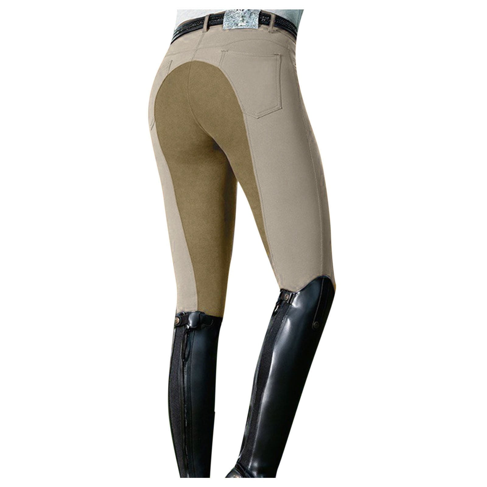 Women's Riding Pants Exercise High Waist Sports Riding Equestrian Trousers 