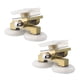thumbnail image 1 of Eigraketly Puerta de ducha con polea de cobre, de vidrio deslizante, rodillo de cobre, rueda doble colgante, accesorios de baño, 2 uds. Herramientas y ferretería G61 Eigraketly WJ3928-02B, 1 of 1