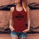 thumbnail image 3 of Gibobby Chaleco sin mangas Impreso Tops Casual Mujer Camiseta Blusa O-cuello Blusa de mujer(Vino,CH), 3 of 5