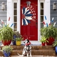 thumbnail image 2 of Patriotic 4th of July House Flag 28x40 Inch Double Sided Outside, Memorial Day Red Floral Welcome Daisy Yard Outdoor Decoration, 2 of 6