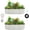 White, variant on QinaQin 2PC 6X3x1Ft Galvanized Raised Garden Bed Kit,Metal Raised Garden Bed,Oval Planter Box with Open-Ended Base for Vegetables,Flowers,White