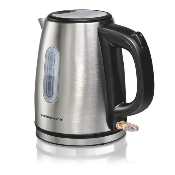 Bouilloire électrique sans fil Hamilton Beach en acier inoxydable, 1,2 L (5 tasses), 1500 watts, arrêt automatique, 40852C