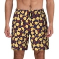 thumbnail image 3 of Uemuo Cute Small Farm Birds Pattern Mens Swim Trunks Quick Dry Board Shorts with Mesh Lining, Stretch Beach Shorts Quick Dry No-Chafing Board Shorts-, 3 of 9