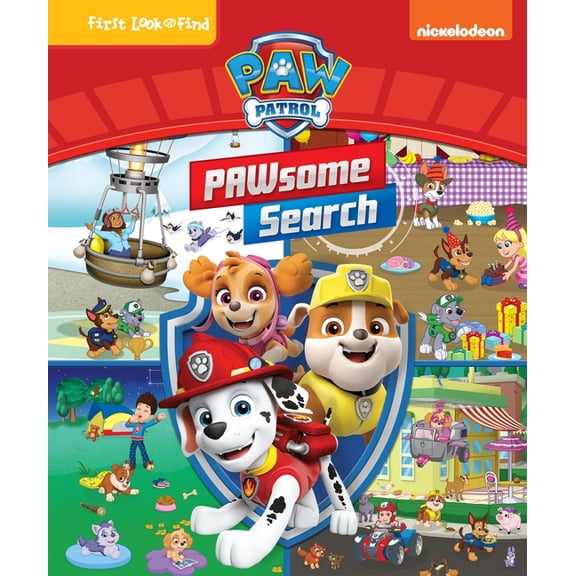 First Look and Find Nickelodeon Paw Patrol Pawsome Search: First Look and Find, (Hardcover)