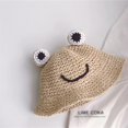 thumbnail image 3 of Sombrero De Cubo De Paja Sombrero De Sol De Animal Kawaii Gorra De Pescador De Ala Ancha Gorra De Playa De Viaje De Verano Speravity AP006661-02, 3 of 6