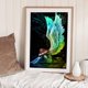 thumbnail image 5 of Cuadros Decorativos 5D DIY Full Round Drill Diamond Painting Winged Angel Crafts Kit de mosaico 40x6 Likrtyny embutido en tela, 5 of 8