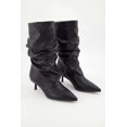 thumbnail image 2 of Women's Pointy Toe Kitten Heel Mid Calf Slouch Boots, 2 of 6