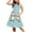Light Blue-06, variant on Ugoldhm Girls Boho Dresses Sleeveless Pocket Breathable Button Dress Tiered Sundress Summer Outfits Size 2-12