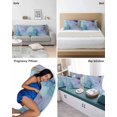 thumbnail image 6 of Teal Pillow Covers King Size 2 Pack, Abstract Modern Marble Ink Painting Art Soft Bed Throw Pillowcases Breathable Cooling Long Lumbar Body Pillow Sham Cover for Bed Sofa 20''x36'', 6 of 7
