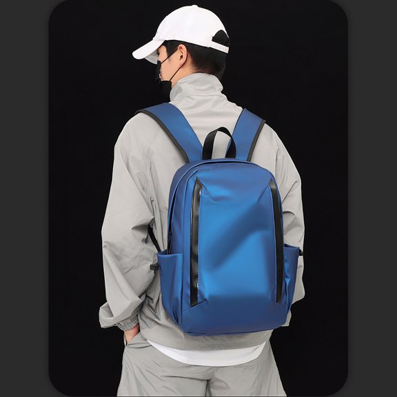 Latrodar Travel Laptop Backpack, Large Capacity Computer Backpack, Outdoor Leisure Backpack Novelty Blue 14x12 Inch Home Essentials