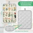 thumbnail image 6 of Yayeee Pot Holders Kitchen Heat Resistant with Pocket 7"x9.8" Cotton Oven Cooking Hot Pads, Red Floral, 6 of 7