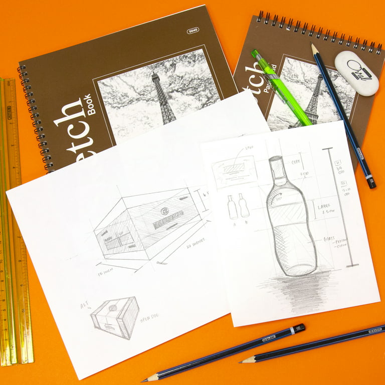 BAZIC Sketch Pad 30 Sheets 9 X 12 Top Spiral Sketchbook Drawing Pads,  1-Pack 