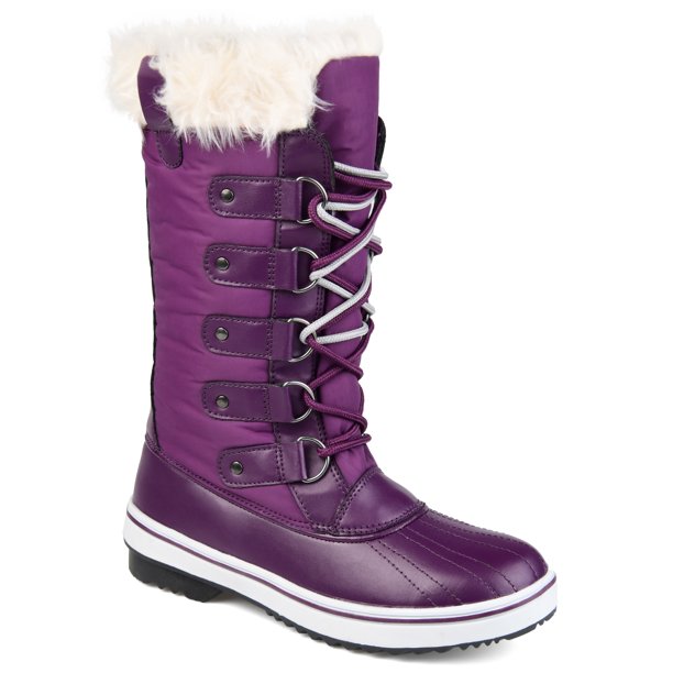 Womens Lined Laceup Snow Boot