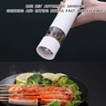 thumbnail image 3 of Electric Pepper Grinder Automatic Salt and Pepper Mill with Adjustable Coarseness One Hand Operation Spice Grinding Tool White, 3 of 3