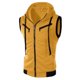 thumbnail image 1 of Hombres Zip Up Sin Mangas Chaleco Con Capucha Chaleco Con Capucha Sudadera Chaqueta Chaleco Top-e, 1 of 2