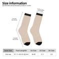 thumbnail image 2 of Rateoe Brown Gingham for Women Casual Calf Socks - Cute Crew Socks - Thin Soft Above Ankle Socks Size 5-11, 2 of 6