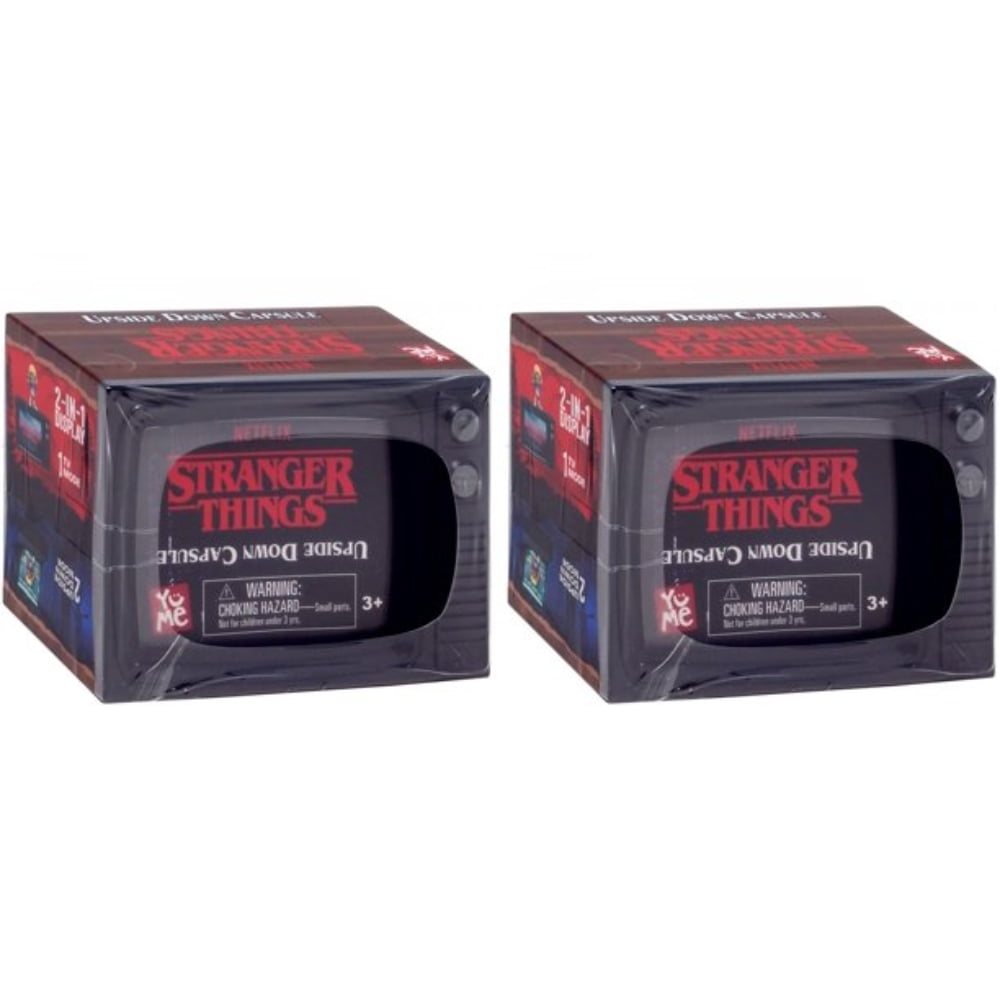 Stranger Things 2 Pack Set - Upside Down Capsule (14 cards and 2 Mystery Figure & Accessories)