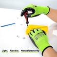 thumbnail image 4 of Guantes de trabajo MANUSAGE XXL recubiertos de nitrilo amarillo, 12 pares, 4 of 6