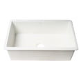 thumbnail image 6 of ALFI brand ABF3018UD-W White 30" x 18" Fireclay Undermount Fireclay Kitchen Sink, 6 of 7