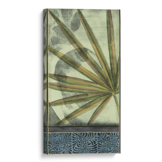 Cuadro decorativo - Pequeña Palma Sofisticada I, Jennifer Goldberger 40x80 Canvas Lab Costal, Naturaleza, Tropical, Patrones, Contemporáneo